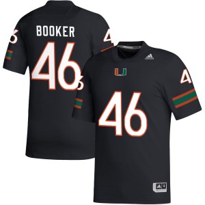 Men Adam Booker Black Miami Hurricanes #46 College Football Player Jerseys 627675-982