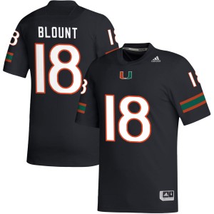 Mens Armondo Blount Black Miami Hurricanes #18 College Football Game Jerseys 236670-902