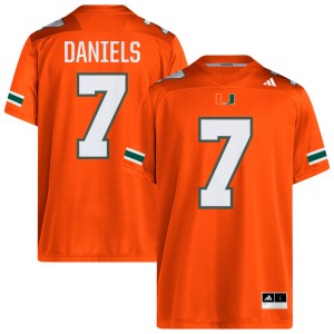 Men CJ Daniels Orange Miami Hurricanes #7 College Football Stitched Jerseys 513020-814