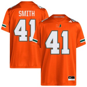 Men Chase Smith Orange Miami Hurricanes #41 College Football 2025 Jersey 333983-976