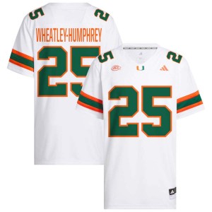 Men Chris Wheatley-Humphrey White Miami Hurricanes #25 College Football 2025 Jerseys 493826-320