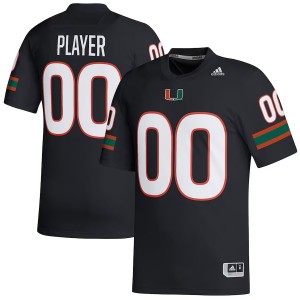 Men Custom Black Miami Hurricanes #00 College Football 2025 Jersey 794192-572