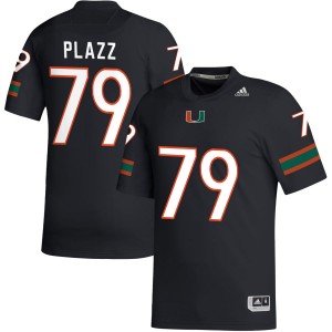Men's Deryc Plazz Black Miami Hurricanes #79 College Football 2025-26 Jersey 907484-224