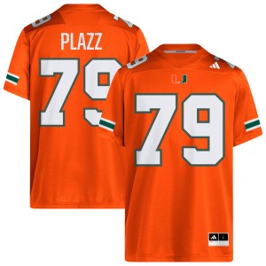 Men's Deryc Plazz Orange Miami Hurricanes #79 College Football 2025 Jerseys 427588-528