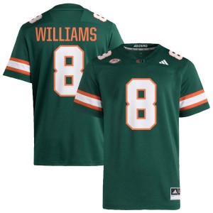 Men's Emory Williams Green Miami Hurricanes #8 College Football High School Jersey 754154-687