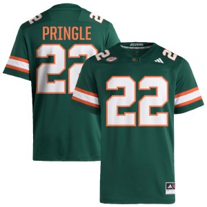 Men Girard Pringle Jr. Green Miami Hurricanes #22 College Football Official Jersey 950434-368