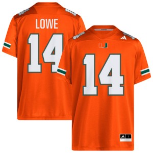 Men's Hayden Lowe Orange Miami Hurricanes #14 College Football Limited Jerseys 417583-768