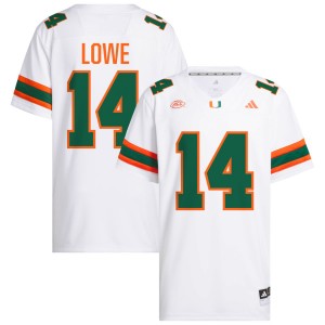 Men's Hayden Lowe White Miami Hurricanes #14 College Football 2025 Jerseys 561130-384