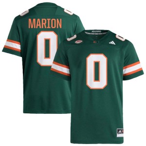 Men Keelan Marion Green Miami Hurricanes #0 College Football NCAA Jersey 985257-835