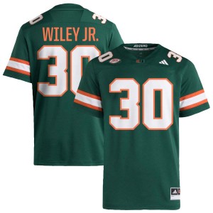 Mens Kellen Wiley Jr. Green Miami Hurricanes #30 College Football 2025 Jerseys 306527-158