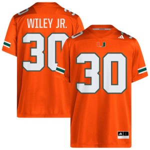 Men's Kellen Wiley Jr. Orange Miami Hurricanes #30 College Football 2025 Jersey 768069-754