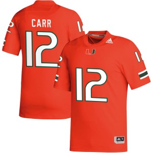 Mens Ny Carr Orange Miami Hurricanes #12 College Football 2025-26 Jersey 741068-415