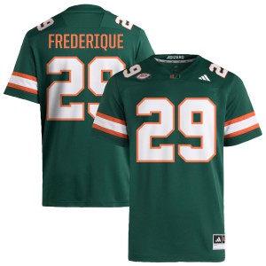 Men's OJ Frederique Jr. Green Miami Hurricanes #29 College Football Limited Jerseys 470626-451