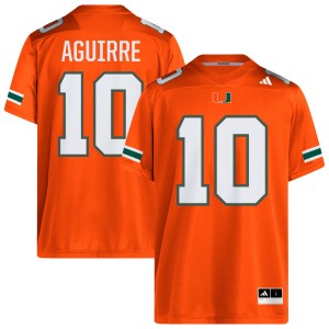 Men's Raul Aguirre Jr. Orange Miami Hurricanes #10 College Football 2025 Jerseys 120658-239