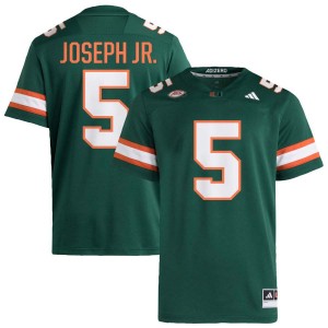 Men's Ray Ray Joseph Jr. Green Miami Hurricanes #5 College Football University Jerseys 766324-832