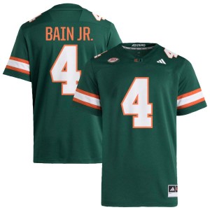 Men Rueben Bain Jr. Green Miami Hurricanes #4 College Football Embroidery Jersey 509615-548