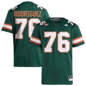Men Ryan Rodriguez Green Miami Hurricanes #76 College Football Limited Jerseys 736889-854
