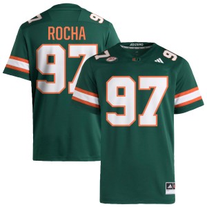 Men Will Rocha Green Miami Hurricanes #97 College Football Alumni Jerseys 988409-329