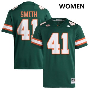 Women Chase Smith Green Miami Hurricanes #41 College Football Player Jerseys 890085-624