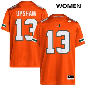 Women Daylyn Upshaw Orange Miami Hurricanes #13 College Football Player Jerseys 324232-753