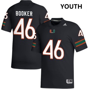 Youth Adam Booker Black Miami Hurricanes #46 College Football Stitched Jerseys 897815-303