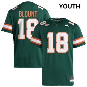 Youth Armondo Blount Green Miami Hurricanes #18 College Football Stitched Jerseys 629388-227