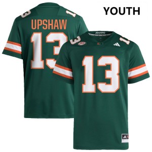 Youth Daylyn Upshaw Green Miami Hurricanes #13 College Football Stitched Jerseys 373254-543