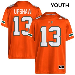 Youth Daylyn Upshaw Orange Miami Hurricanes #13 College Football Replica Jerseys 436079-627