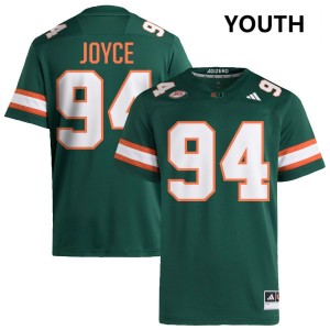 Youth Dylan Joyce Green Miami Hurricanes #94 College Football Replica Jerseys 537405-872