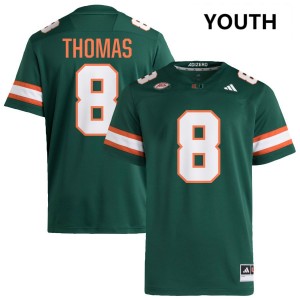 Youth Jakobe Thomas Green Miami Hurricanes #8 College Football High School Jerseys 372911-863