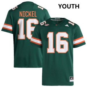 Youth Luke Nickel Green Miami Hurricanes #16 College Football Alumni Jersey 544644-755