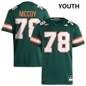 Youth Matthew McCoy Green Miami Hurricanes #78 College Football High School Jerseys 592995-443