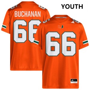 Youth Max Buchanan Orange Miami Hurricanes #66 College Football NCAA Jersey 523500-239