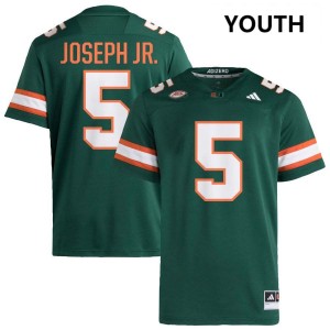 Youth Ray Ray Joseph Jr. Green Miami Hurricanes #5 College Football 2025-26 Jersey 107522-481