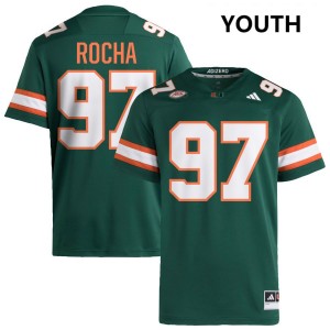 Youth Will Rocha Green Miami Hurricanes #97 College Football NCAA Jerseys 363472-572