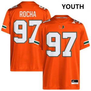 Youth Will Rocha Orange Miami Hurricanes #97 College Football Alumni Jerseys 255196-858